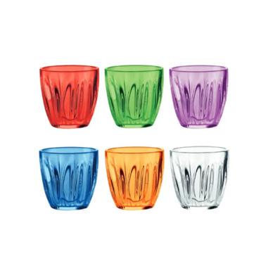 Immagine per SET 6 BICCHIERI AQUA 350 CC.  COLORI A da Sacchi elettroforniture